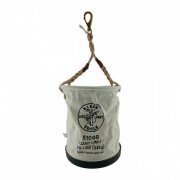 Klein Tools Balde de Lona Parede Reta de Abertura Ampla, Lona Nº 6, Bolso Interno