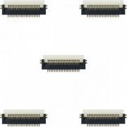 Conector FPC com trava 20 vias 0.5mm RA (Kit 5x un) Kit com 5 unidades