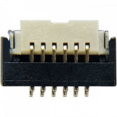 51614-00601-V01 Conector FPC com trava 6 vias 0.5mm 1R (Kit 5x und)