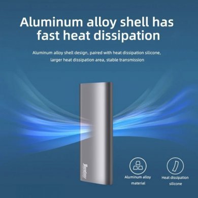 Case M.2 SATA NVMe para USB Tipo-C 10Gbps