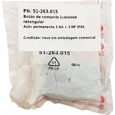 51-263.015 Botão de comando luminoso retangular