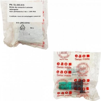51-263.015 Botão de comando luminoso retangular