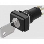Atuador EAO com switch chaveado 24 mm x 18 mm 1 NF/1 NA / terminal plug-in 2.8 x 0.5 mm 2 posições