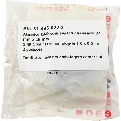 51-495.022D Atuador EAO com switch chaveado 24 mm x 18 mm