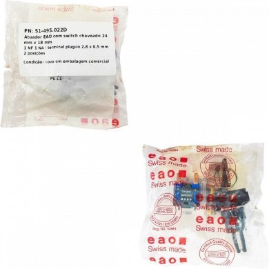 51-495.022D Atuador EAO com switch chaveado 24 mm x 18 mm