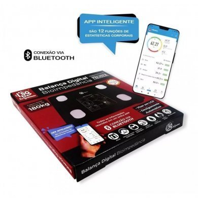 53522 Balança digital corporal bioimpedância bluetooth