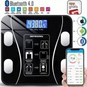 Balança digital corporal bioimpedância bluetooth até 