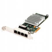 HPE Placa de Rede NC375T Quad Port Gigabit 4x RJ45 10/100/1000MBps, PCI-E x4, Acompanha Espelho Alto