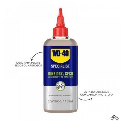 WD-40 Óleo lubrificante Bike Dry Seco 110ml