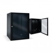 MINI RACK PAREDE 19 POL. 16UX570MM CARTHOMS- MINI RACK PAREDE 19 POLEGADAS 16US X 570MM DE PROFUNDIDADE COM PO