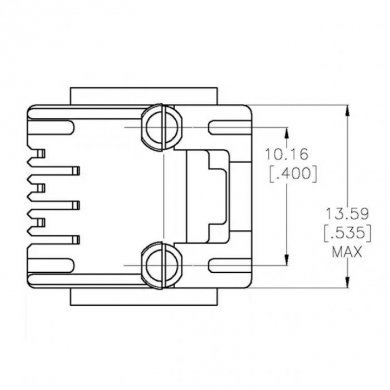 5520258-3 TE Modular Connectors Ethernet 6P6C RJ25