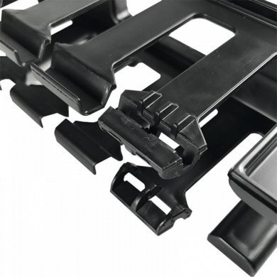 LAN+ Guia de cabos 1U 80mm preto abs hd