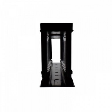 LAN+ Guia de cabos 1U 80mm preto abs hd