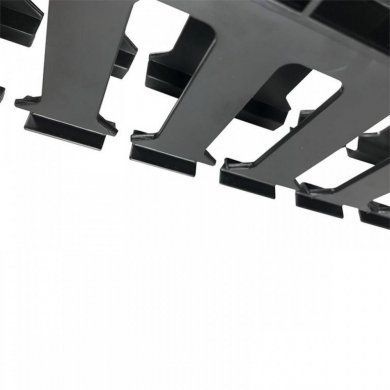 LAN+ Guia de cabos 1U 80mm preto abs hd