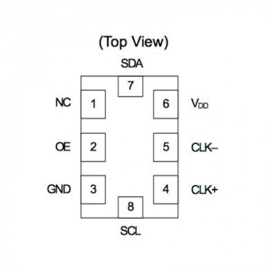 Cristal Oscilador Programavel 10~160Mhz SMD 6 Pinos