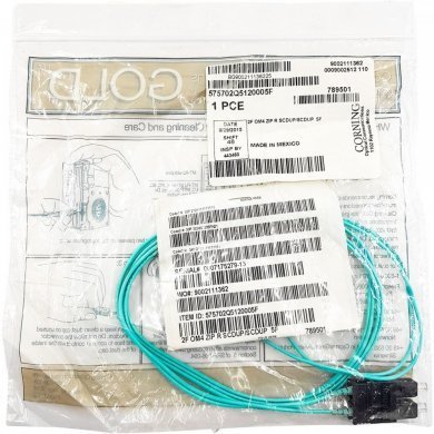 575702Q5120005F Corning cordão duplex OM4 SC-PC/SC-PC Uniboot 1.52m