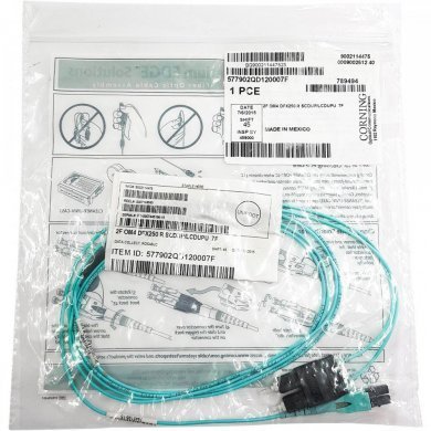 Corning cordão duplex OM4 SC-PC/LC-PC Uniboot 2.13m