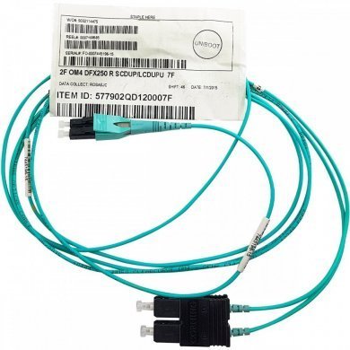 577902QD120007F Corning cordão duplex OM4 SC-PC/LC-PC Uniboot 2.13m