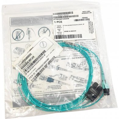 Corning cordão duplex OM4 SC-PC/LC-PC Uniboot 2.74m