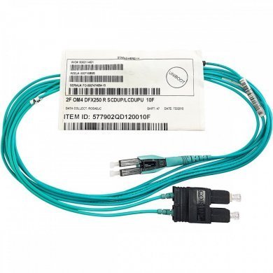 577902QD120010F Corning cordão duplex OM4 SC-PC/LC-PC Uniboot 3.04m