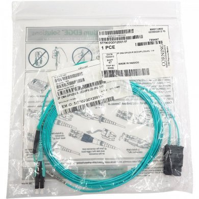 Corning cordão duplex OM4 SC-PC/LC-PC Uniboot 3.35m