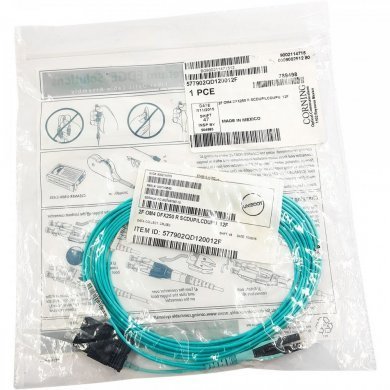 Corning cordão duplex OM4 SC-PC/LC-PC Uniboot 3.65m