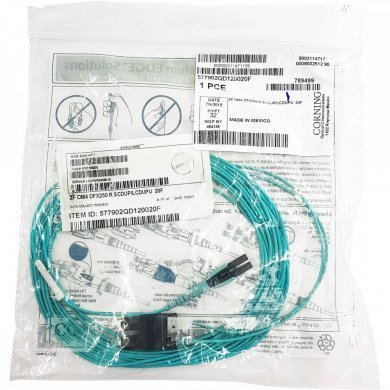 577902QD120020F Corning cordão duplex OM4 SC-PC/LC-PC Uniboot 6.09m