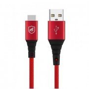 Gorila Shield Cabo USB Tipo C Tech Proof 1.2m Vermelho Qualcomm 3.0 3A
