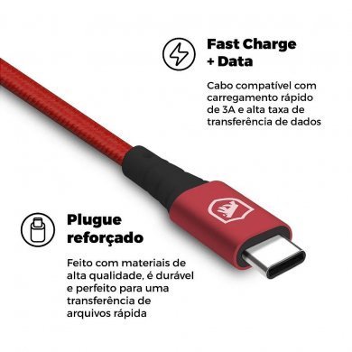 Gorila Shield Cabo USB Tipo C Tech Proof 1.2m