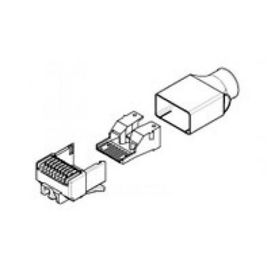 5-1375204-4 Conector AMP RJ45 CAT6 Blindado (10unid)