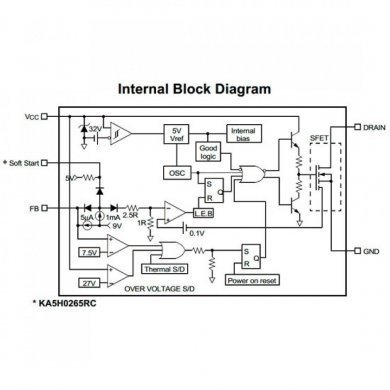 5H0280R Power Switch FPS TO220F-4P