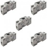 5x Mini Disjuntor 1 polo 5SX1 1 C50 127/220/380V Siemens usado grade A, testado e pronto para uso