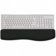 Apoio de punho ergonomico para teclado preto base anti-deslizante, evita a fadiga muscular, previne lesão por 