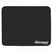 Mouse Pad Maxprint em Tecido Tamanho: 21,5 x 17,5cm, Cor Preta