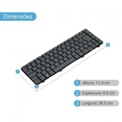 6037B0038202 Teclado Notebook HP Compaq 510 ABNT2