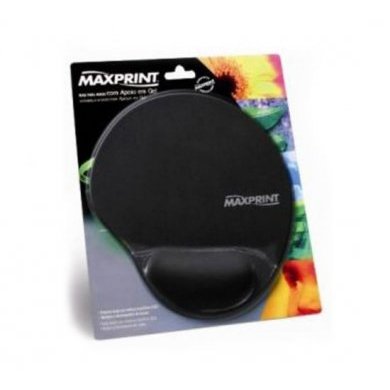 Maxprint Mouse Pad com Apoio de Gel Preto
