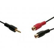 Cabo de Audio Maxprint Plug P2 3.5mm Macho para 2 RCA