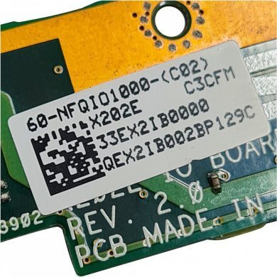 60-NFQI01000 Placa IO USB Áudio Power Asus Vivobook X202E X201E S200E