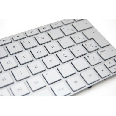 Teclado HP Mini 210-2000 210-3000 ABNT2 Ç prata