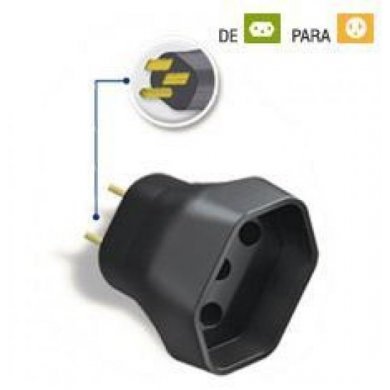 SMS adaptador de tomada padrão antigo para novo