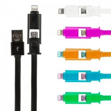 642180 CABO MICRO USB 2 EM 1 SAMSUNG E IPHONE