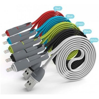 642180 CABO MICRO USB 2 EM 1 SAMSUNG E IPHONE