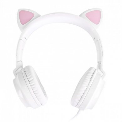 65467 Vinik Headset KITTY EAR com Orelhas de Gato Branco