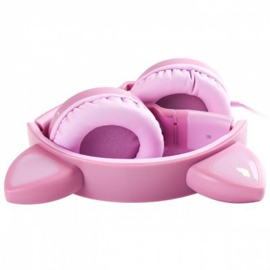 65468 Vinik Headset KITTY EAR com Orelhas de Gato Rosa