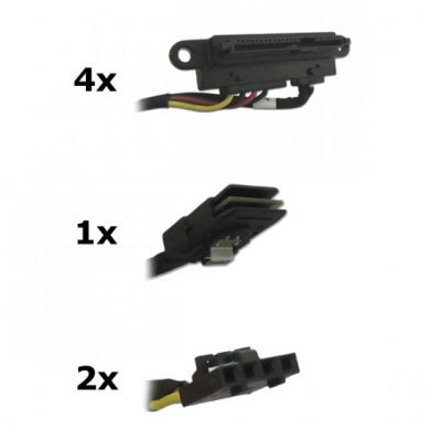 670279-B21 Cabo HP mini SAS SFF-8087 p/ 4x SFF-8482