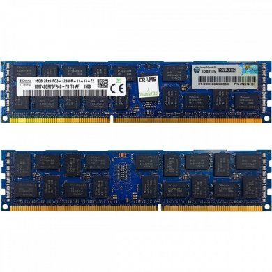 672612-181 Memoria HPE 16GB DDR3 ECC Reg. PC3-12800R 2Rx4
