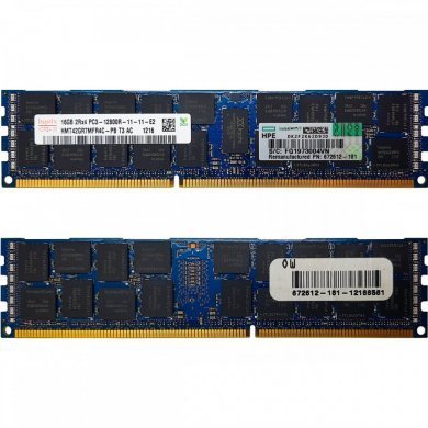 672612-181 Memoria HPE 16GB DDR3 ECC Reg. PC3-12800R 2Rx4