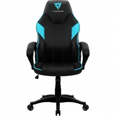 67997 THUNDERX3 Cadeira Gamer EC1 Preta e Ciano