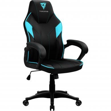 67997 THUNDERX3 Cadeira Gamer EC1 Preta e Ciano