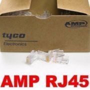 AMP Conector Tyco Eletronics RJ45 CAT5 8 vias venda por unidade